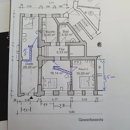 Halle Eg 78 Qm, Tv- Lounge, Kueche, Bad, 3 Moderne Dz, Zi 1 Franzoesisches Db Zi 2 Queensize- Bett, Oder Zweibettzimmer Zi 3 Franzoesisches Doppelbett Apartment Halle (Saale)